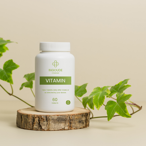 Green and Cream Modern Vitamin Product Feature Instagram Post