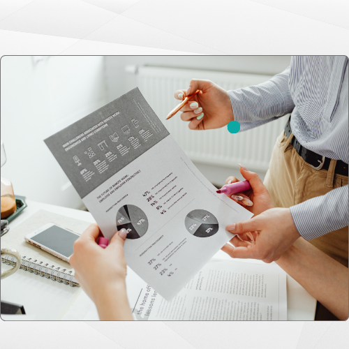 White and Teal Modern Business Audit Presentation